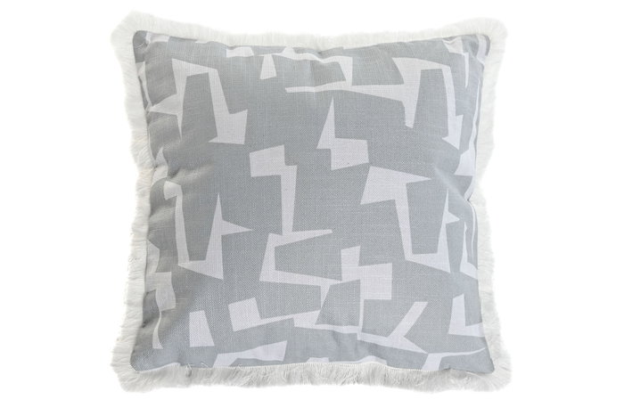 DKD Home Decor Cushions ch1c25 Cojín Gris Blanco 45 x 45 x 8 cm (2 Unidades) DKD Home Decor Cushions ch1c25 Cojín Gris Blanco 45 x 45 x 8 cm (2 Unidades)