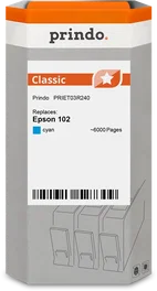 Prindo Cartucho de Tinta Prindo Classic Cian compatible con Epson 102
