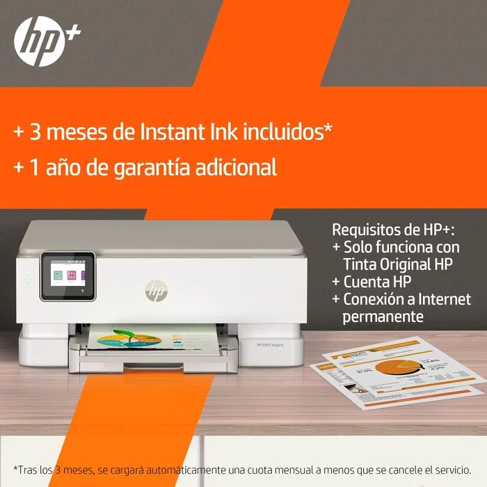 HP ENVY Inspire 7220e Wi-Fi Dúplex Blanca Multifunción