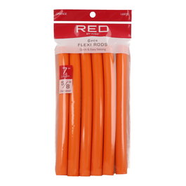 Red Kiss Flexi Rods 7" 5.8 Rulos Flexibles 6 Piezas Naranja