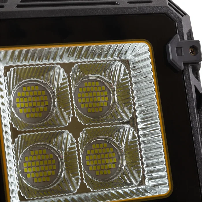 Proyector LED 100W con Panel Solar, Control Remoto e IP65 Blanco Frío [1916-FLSOL-100W-CW]