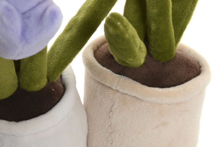 DKD Home Decor Peluche Rosa Lila Gris Beige Poliester 10 x 24 x 20 cm