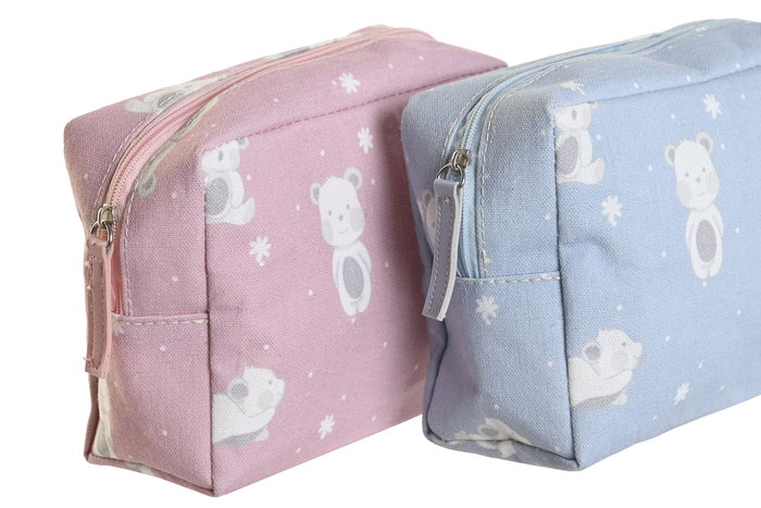 DKD Home Decor Neceser Sweet baby 23 Rosa Azul Impermeable Canvas Osos 6 x 12 x 15 cm (2 Unidades) DKD Home Decor Neceser Sweet baby 23 Rosa Azul Impermeable Canvas Osos 6 x 12 x 15 cm (2 Unidades)