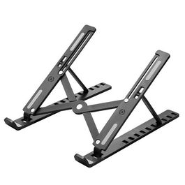 Celly Soporte Plegable Para Portátil y Tablet Hasta 15.6" Negro SWMAGICSTAND2 Altura Regulable