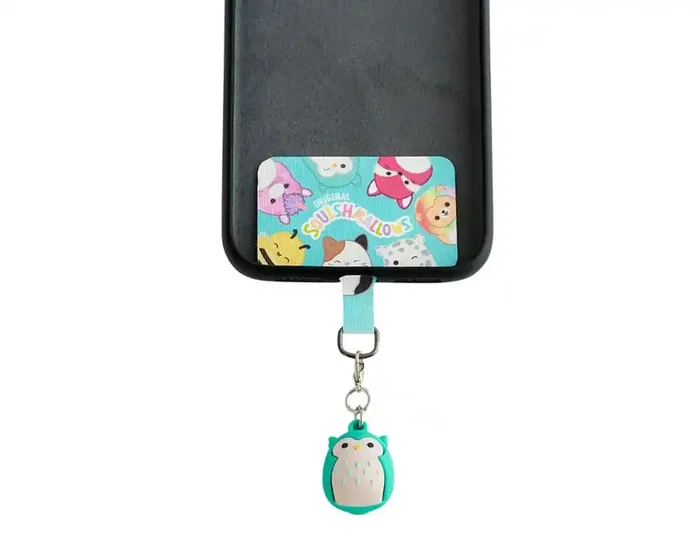 Wondee Charm Squishmallows Winston - Colgante Universal para Móvil con Conector - Accesorio Oficial para Funda, Bolso o Mochila Wondee Charm Squishmallows Winston - Colgante Universal para Móvil con Conector - Accesorio Oficial para Funda, Bolso o Mochila