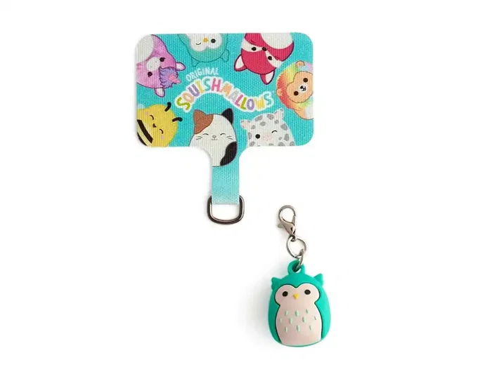 Wondee Charm Squishmallows Winston - Colgante Universal para Móvil con Conector - Accesorio Oficial para Funda, Bolso o Mochila Wondee Charm Squishmallows Winston - Colgante Universal para Móvil con Conector - Accesorio Oficial para Funda, Bolso o Mochila