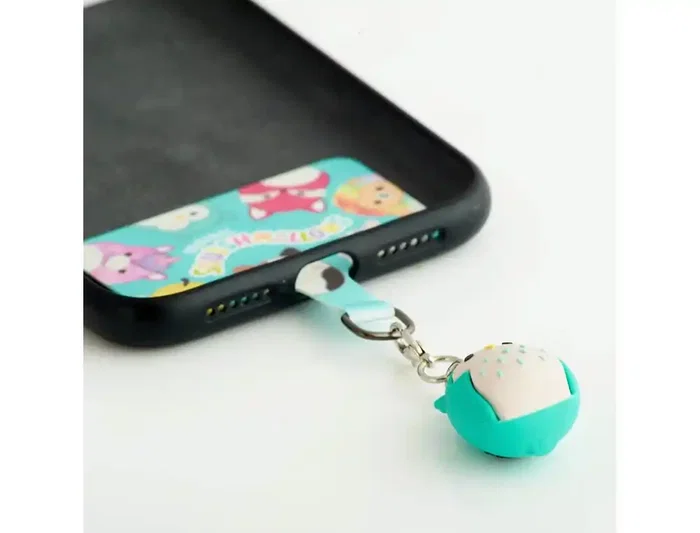 Wondee Charm Squishmallows Winston - Colgante Universal para Móvil con Conector - Accesorio Oficial para Funda, Bolso o Mochila Wondee Charm Squishmallows Winston - Colgante Universal para Móvil con Conector - Accesorio Oficial para Funda, Bolso o Mochila