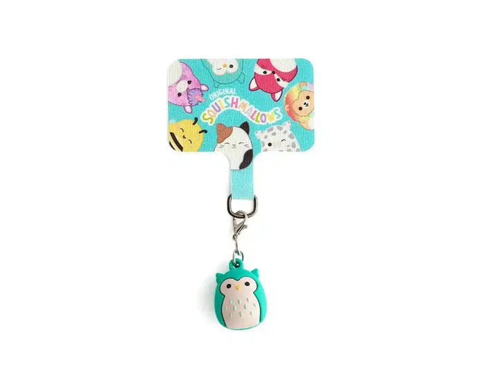 Wondee Charm Squishmallows Winston - Colgante Universal para Móvil con Conector - Accesorio Oficial para Funda, Bolso o Mochila Wondee Charm Squishmallows Winston - Colgante Universal para Móvil con Conector - Accesorio Oficial para Funda, Bolso o Mochila