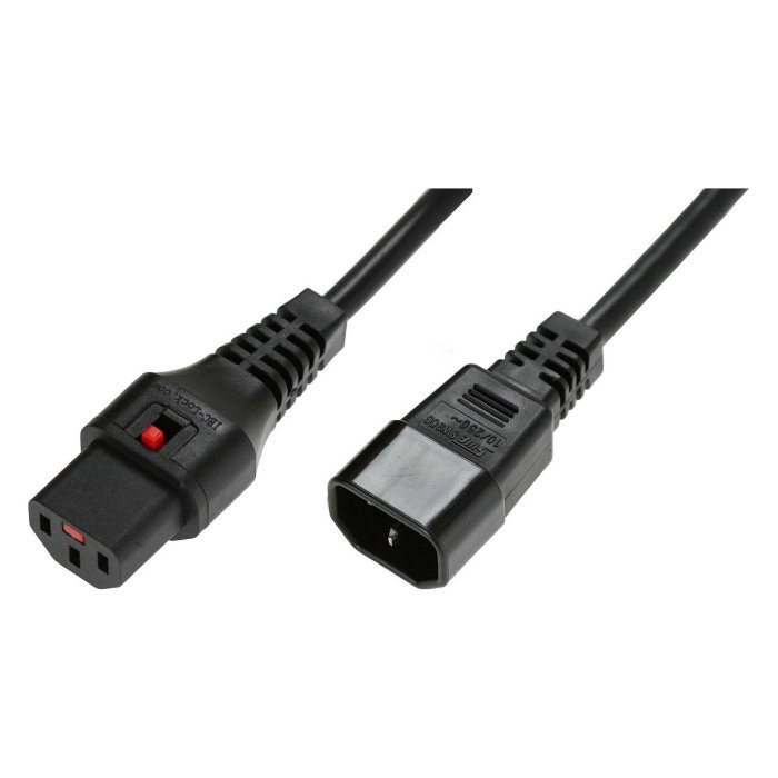 MicroConnect Cable de alimentación IEC Lock C13 a C14 negro 2m MicroConnect Cable de alimentación IEC Lock C13 a C14 negro 2m