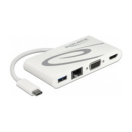 DeLOCK 87731 Dockingstation USB Type-C™ HDMI 4K, VGA, LAN y USB PD