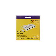 DeLOCK 87731 Dockingstation USB Type-C™ HDMI 4K, VGA, LAN y USB PD