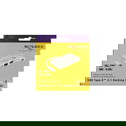 DeLOCK Docking Station USB-C 3.1 con Puerto HDMI 4K 30 Hz, Puerto VGA, Puerto LAN y Carga USB PD
