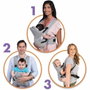 Dreambaby Portabebés ajustable 3-1 Oxford para recién nacidos y niños hasta 15 kg