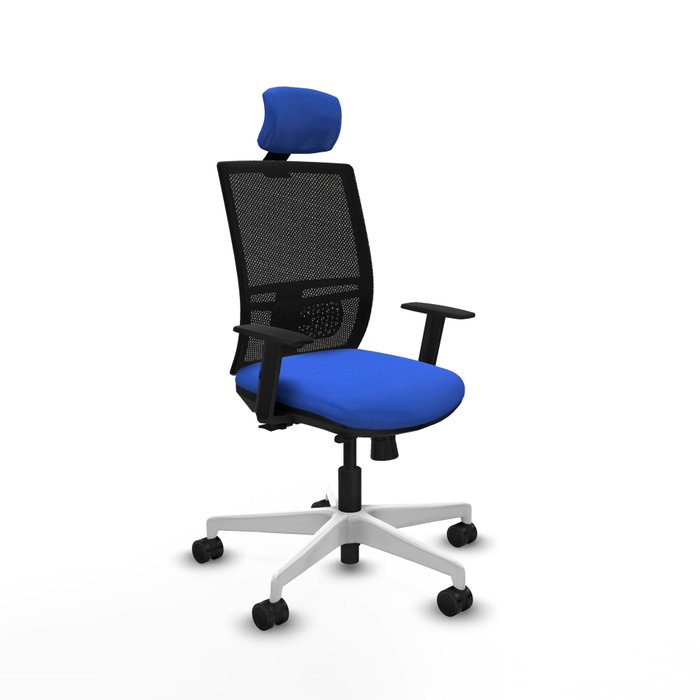 PIQUERAS Y CRESPO Silla de oficina Yunquera con mecanismo Sincro/Traslack Azul y Negro PIQUERAS Y CRESPO Silla de oficina Yunquera con mecanismo Sincro/Traslack Azul y Negro