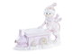 DKD Home Decor Figura de Resina Portavelas Rosa y Blanco