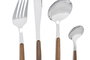DKD Home Decor Set de Cubertería 16 Piezas Inox ABS Plateado