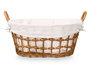 Kipit Cesto Ovalado Asas Natural Pequeño 52x26x35 cm (Set de 12)