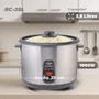 Grunkel Arrocera RC-28L de 2,8 L, 1000 W, Gris oscuro