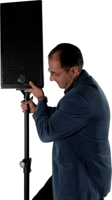 Quiklok Soporte Trípode Altavoz con Amortiguación de Aire (98 - 152 Cm) - Negro