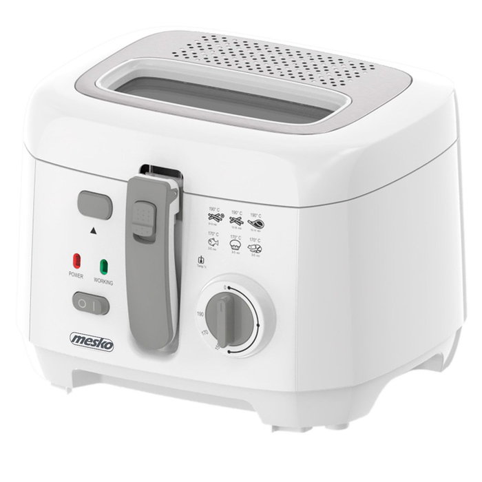 Mesko Freidora de Aceite MS4908G, 2,5 L, Blanca Mesko Freidora de Aceite MS4908G, 2,5 L, Blanca