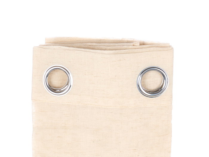 Cortina Beige Transparente Giftdecor 34x3x27cm | 140x260cm (Set de 6)