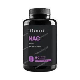 Zenement N-Acetil-Cisteína (NAC) 600mg - 180 Cápsulas - Suplemento Vegano para Antioxidante y Glutatión