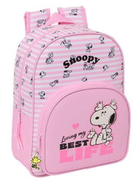 Safta Mochila Infantil Snoopy Adaptable a Carro 26x34x11cm