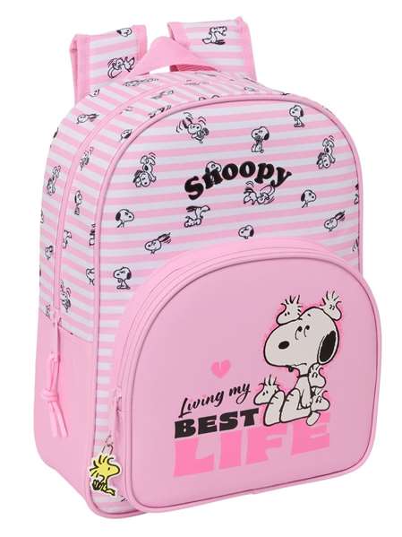 Safta Mochila Infantil Snoopy Adaptable a Carro 26x34x11cm Safta Mochila Infantil Snoopy Adaptable a Carro 26x34x11cm