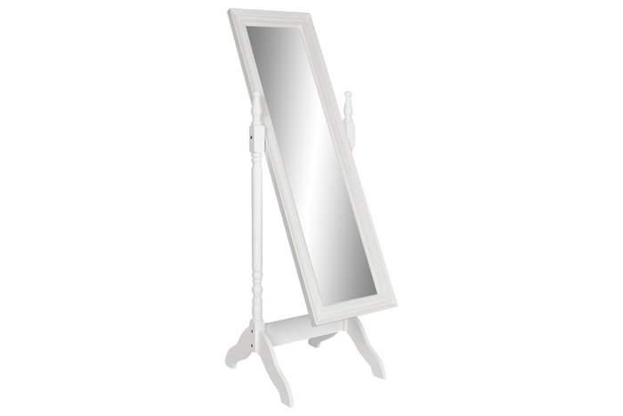 DKD Home Decor Espejo de Vestidor Blanco Alice Madera 50x50x157 cm
