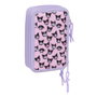 Safta Estuche Escolar Kuromi Triple Cremallera 37 Piezas