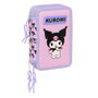Safta Estuche Escolar Kuromi Triple Cremallera 37 Piezas