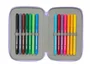 Safta Plumier Escolar Kuromi Triple Cremallera 37 Piezas, Dimensiones 195x125x55 mm