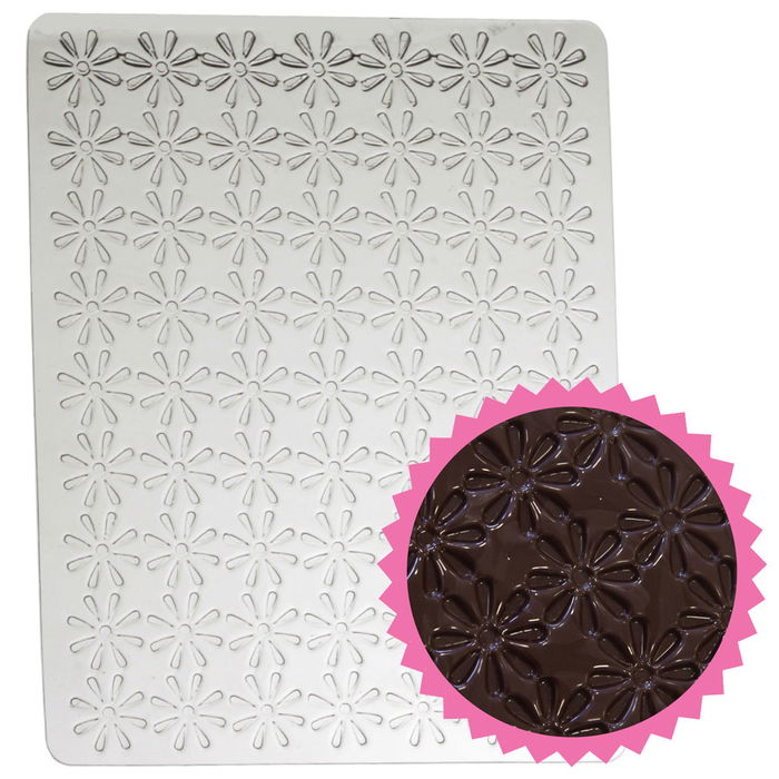 Lily Cook Juego de 3 Hojas Molde Chocolate Espiral Estrella Flor Plástico 22x14 cm