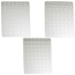 Lily Cook Juego de 3 Hojas Molde Chocolate Espiral Estrella Flor Plástico 22x14 cm