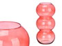 Giftdecor Jarrón de Cristal Triple Esfera 38cm Teja