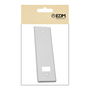 Edm Embellecedor para recogedor persiana Pr06, Aluminio Blanco, 65 x 6 x 223 mm