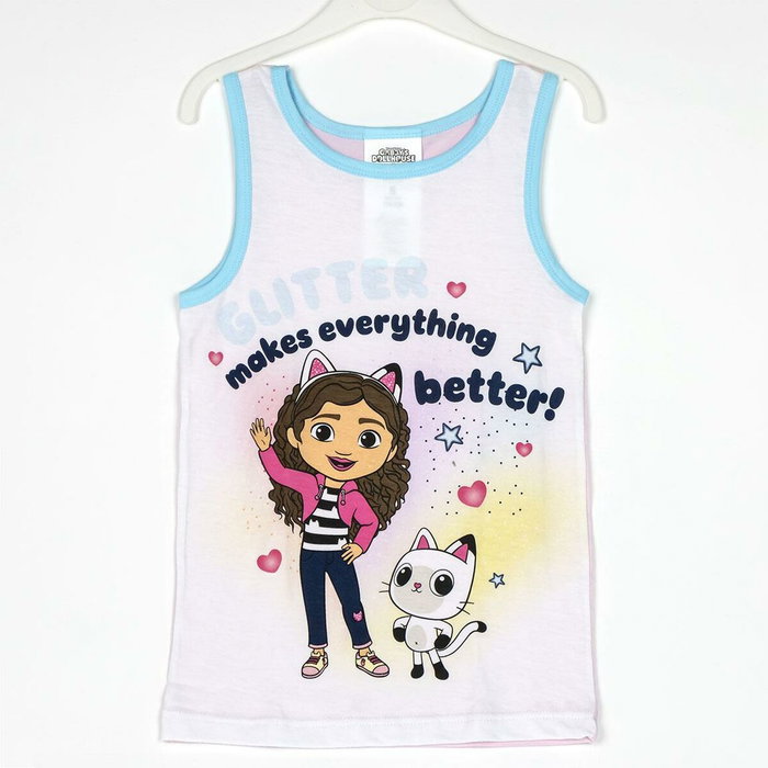 Cerdá Pijama Tirantes Single Jersey Neceser Gabby's Dollhouse Rosa Talla 2 Años