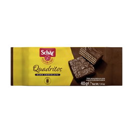 Schär Quadritos barquillos al cacao sin gluten