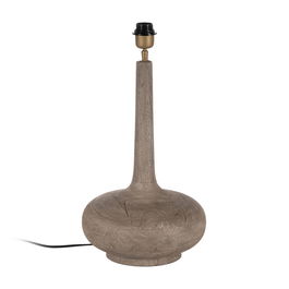 Base Lámpara Mesa Marrón Madera de Mango 30 X 30 X 47 cm