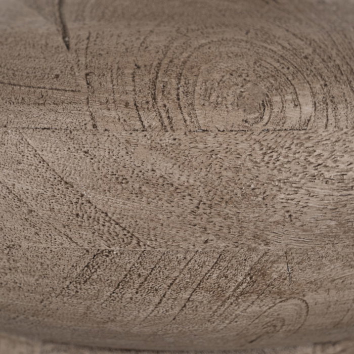 Base Lámpara Mesa Marrón Madera de Mango 30 X 30 X 47 cm