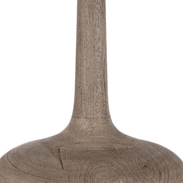 Base Lámpara Mesa Marrón Madera de Mango 30 X 30 X 47 cm