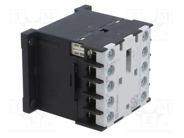 FINDER Contactor 4-polar 9A 24VAC 6K