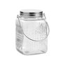 La Mediterranea Tarro de Vidrio con Tapa de Acero y Asa 1450ml