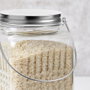 La Mediterranea Tarro de Vidrio con Tapa de Acero y Asa 1450ml