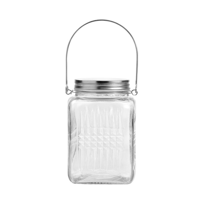 La Mediterranea Tarro de Vidrio con Tapa de Acero y Asa 1450ml