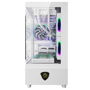 Keep Out Caja PC Gaming XC-301 W Blanca Micro-ATX/ITX Vidrio Templado ARGB