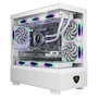 Keep Out Caja XC-301W Glass Blanco, Torre Micro-ATX/ITX con Cristal Templado ARGB y 3 Ventiladores 120mm ARGB para PC Gaming