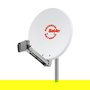 Kathrein CAS 80 Antena Parabólica Blanco, 75 cm Diámetro, 10.70-12.75 GHz, 6.7 kg