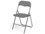 GIFTDECOR Silla Plegable Gris (Pack de 6)