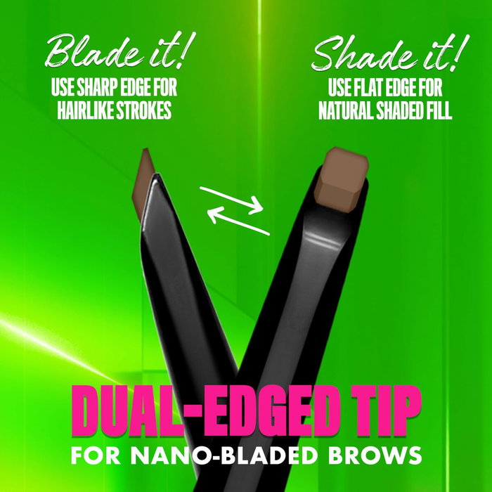 Nyx Professional Make Up BLADE & SHADE NANO Lápiz de cejas #06-Rich Auburn